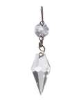 1-3/16" Clear Prism with Brass Pins, ~2-1/2" overall length (54140)
