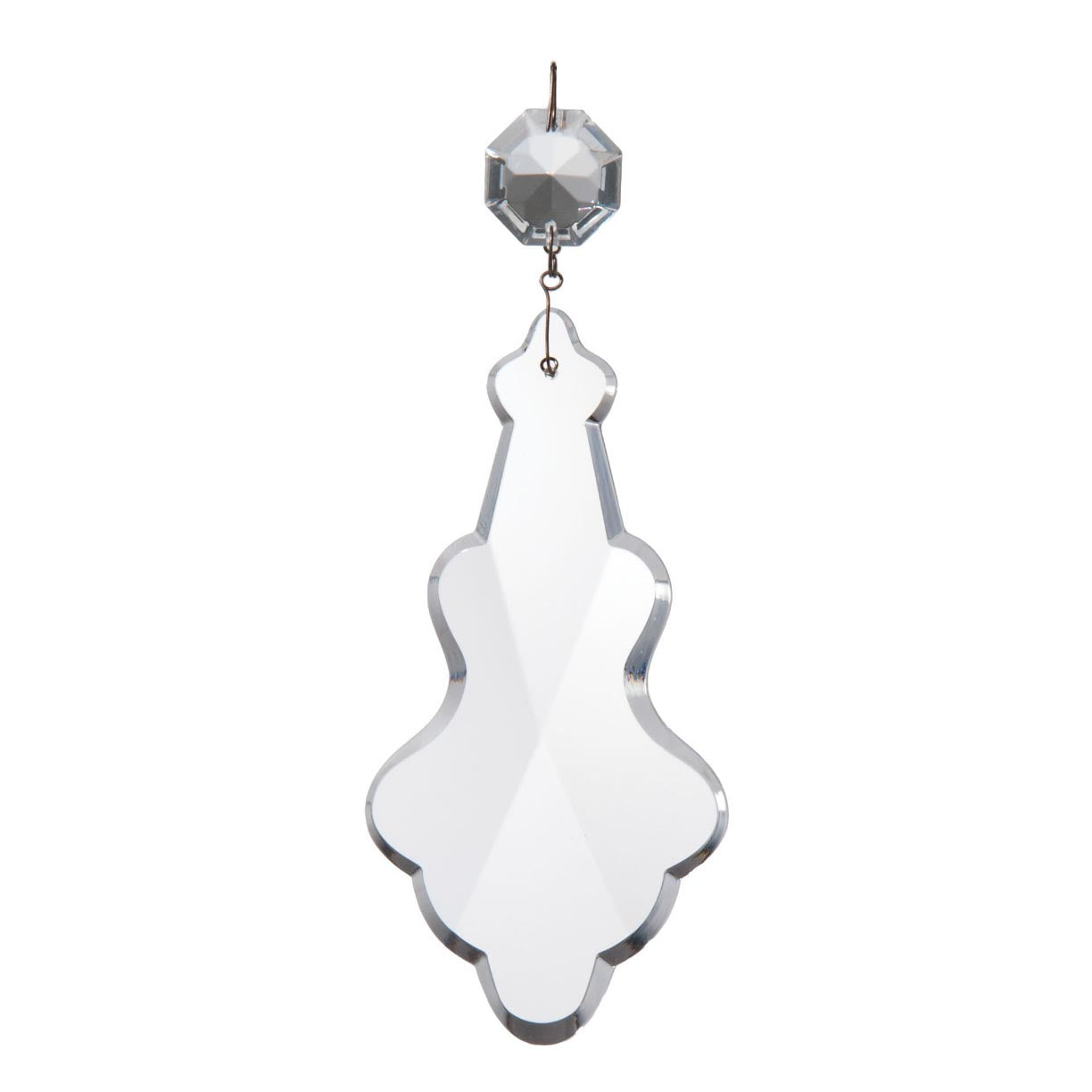 5-1/8" Clear, Flat Glass Magnum Pendalogue, ~6-1/2" overall length (54155V)