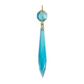 3" Light Blue U-Drop Prism, ~4-1/4" overall length (55030B)