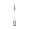 3" Clear Teardrop Lamp Crystal with Bead, ~4-3/8" overall length (55087)