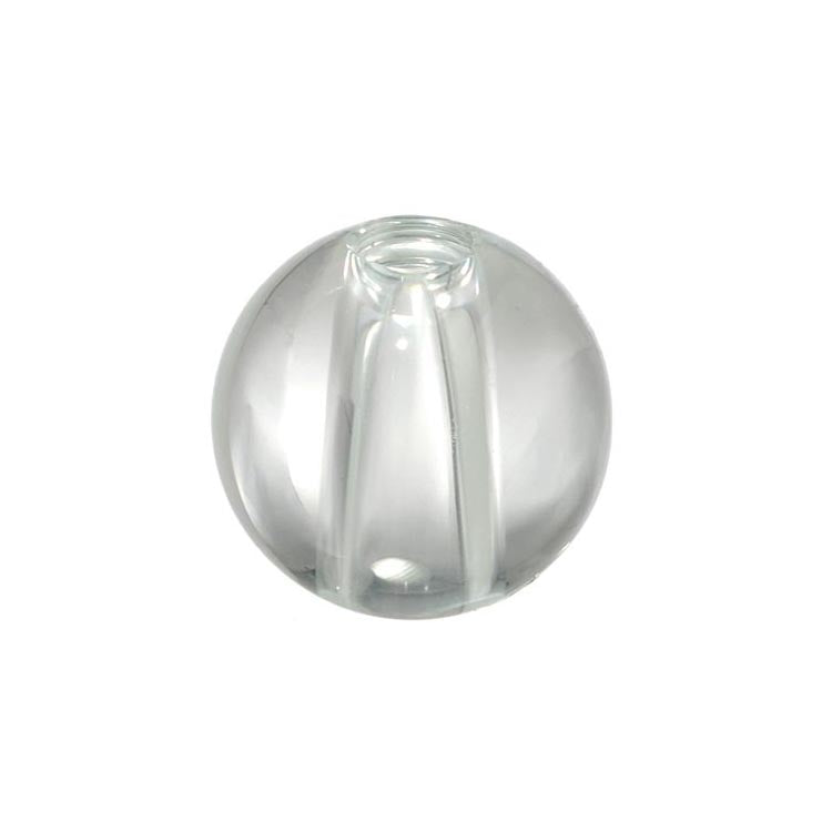 Clear Smooth Ball, 7/16" hole, slips 1/8 IP, choice of diameter (55265)
