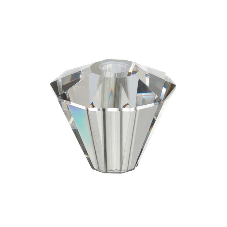 Clear Crystal Faceted Break, 2-1/4" (57mm) Tall, 2-5/8" (67mm) Diameter (55273)