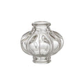 3" (76mm) Tall Pressed Glass Melon Column, Slips 1/8-1/2IP (55281)