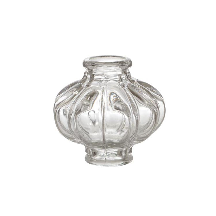 3" (76mm) Tall Pressed Glass Melon Column, Slips 1/8-1/2IP (55281)