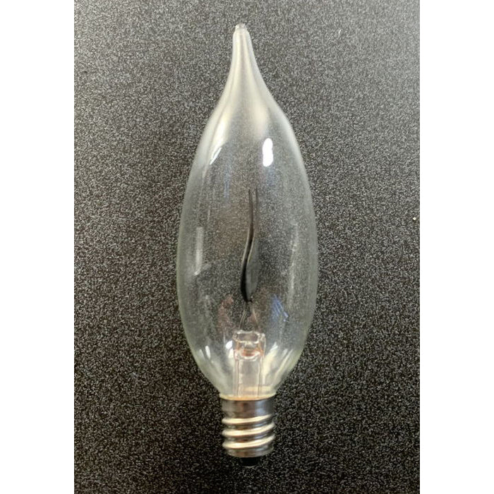 1 Watt or 3 Watt Flicker Flame Incandescent Light Bulb Candelabra or Standard Base (47070)