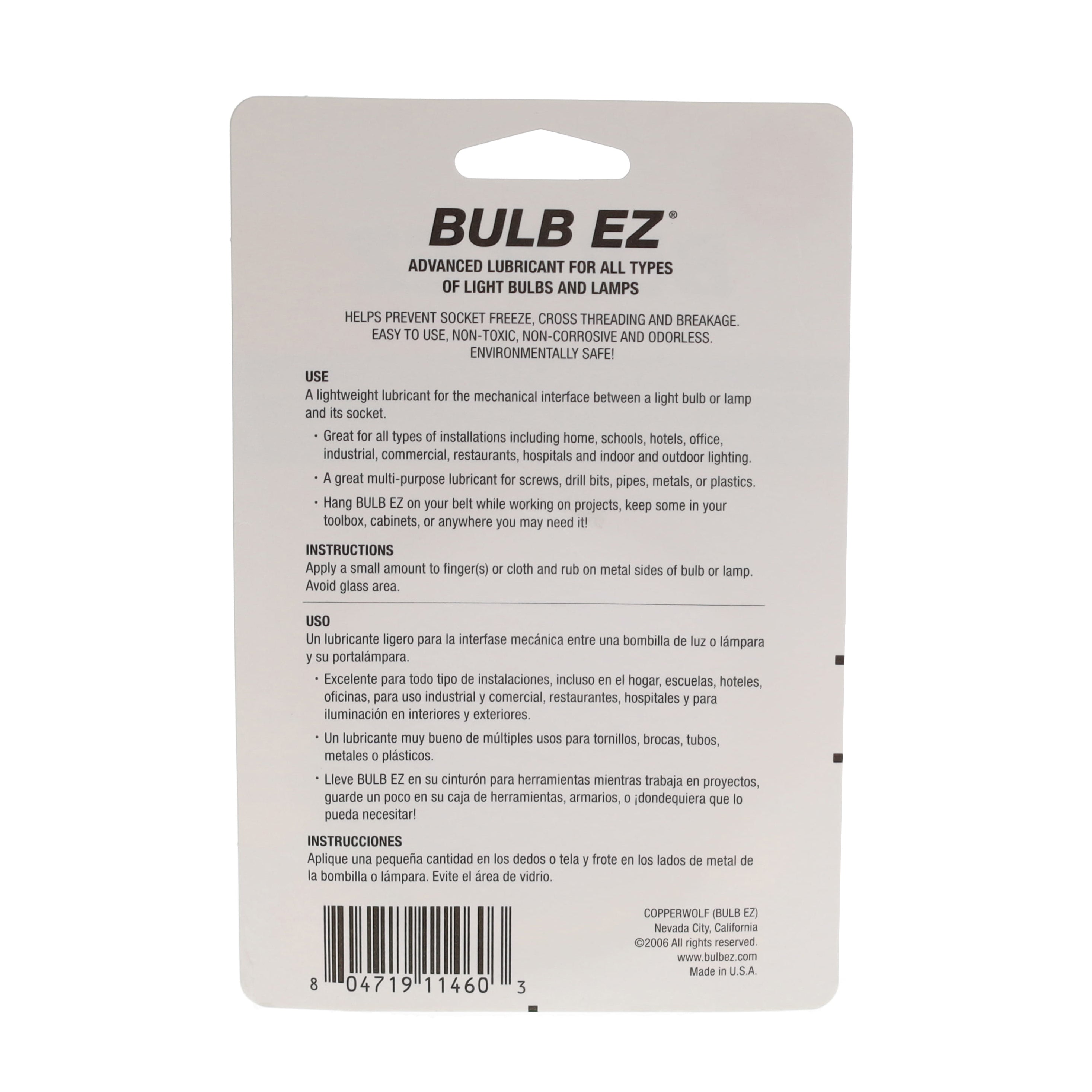 Bulb and Socket Lube, Non-Toxic, Odorless, Non-Corrosive (99048)