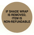 1000 Piece Roll Shade Wrap Warning Label (99279)
