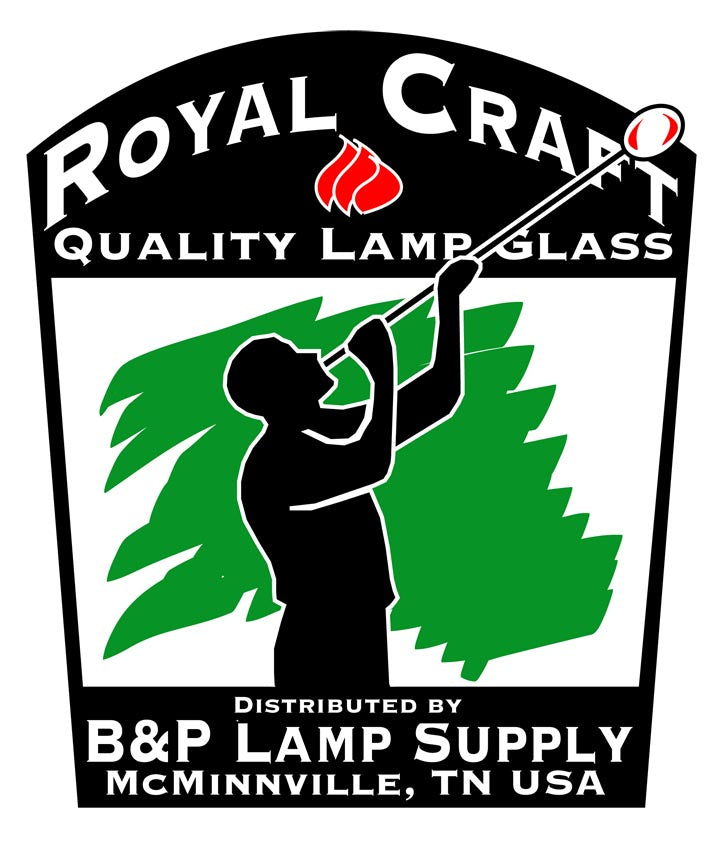 Clear Hurricane Lamp Shade or Globe, 1-5/8" Fitter Size (08704)