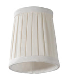 Off-White Color, Softback Mini Pleat Chandelier Shade (00706WE)