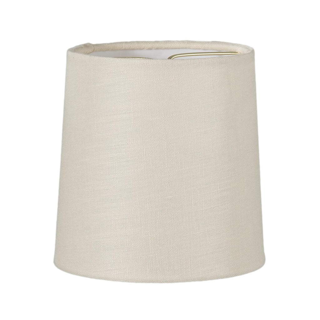 Eggshell Color, 100% Linen Hardback, Retro Drum Chandelier Shade (00710ES)