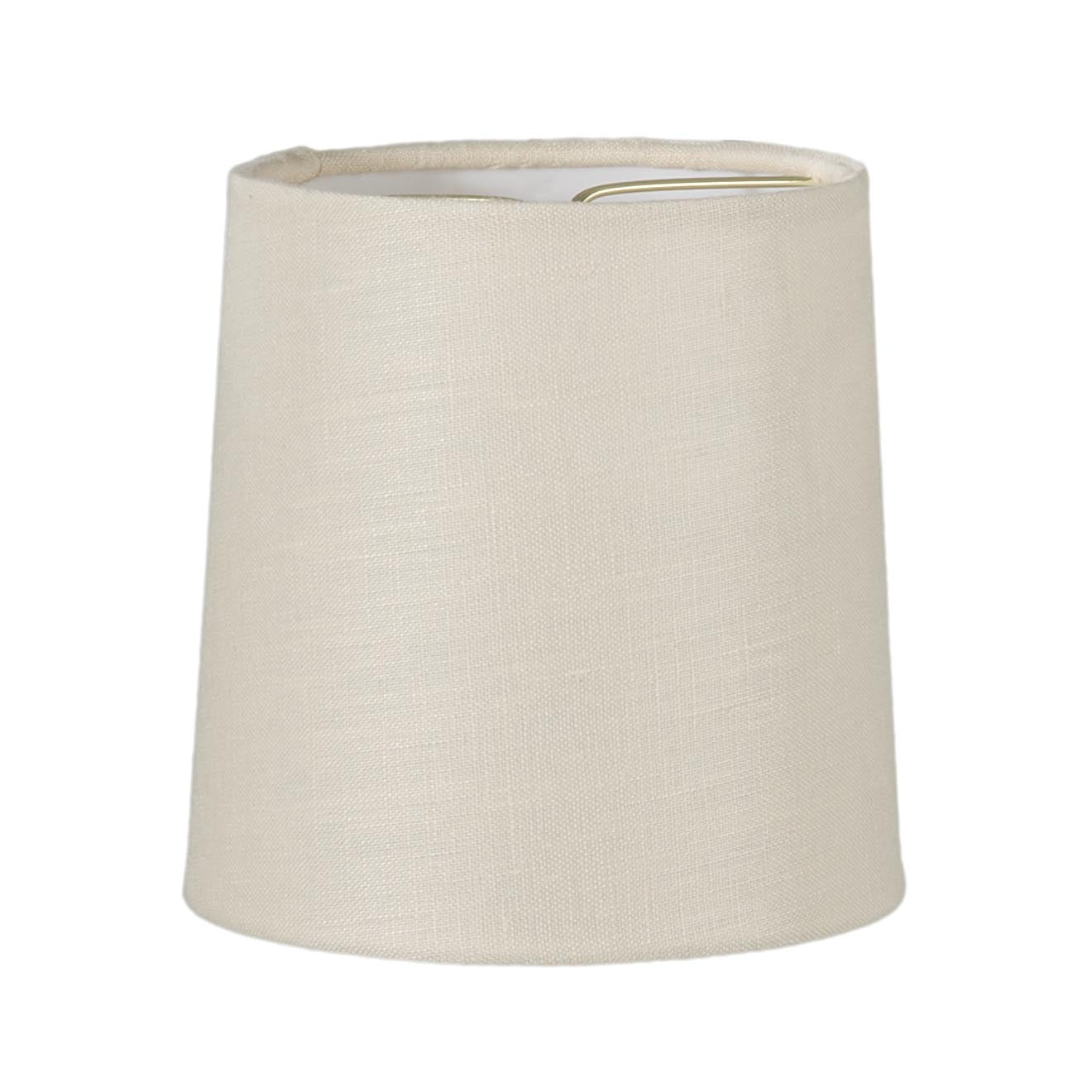 Eggshell Color, 100% Linen Hardback, Retro Drum Chandelier Shade (00710ES)