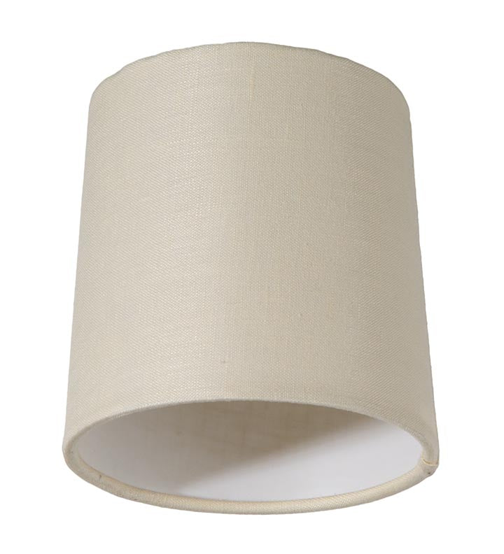 Eggshell Color, 100% Linen Hardback, Retro Drum Chandelier Shade (00710ES)