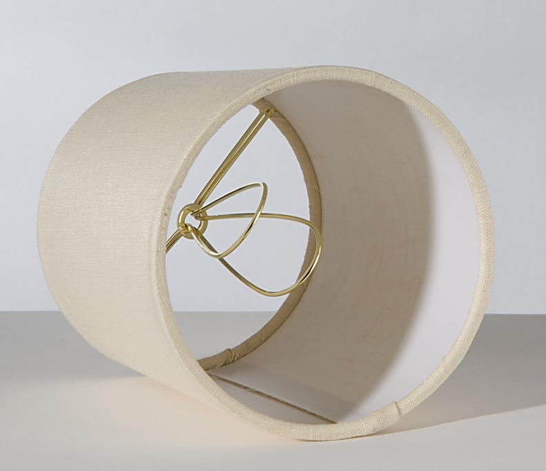 Eggshell Color, 100% Linen Hardback, Retro Drum Chandelier Shade (00710ES)