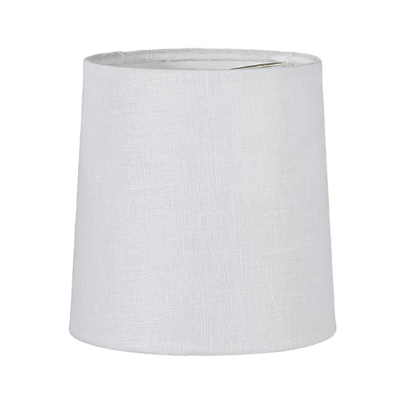 Off-White Color, 100% Linen Hardback, Retro Drum Chandelier Shade (00710WE)
