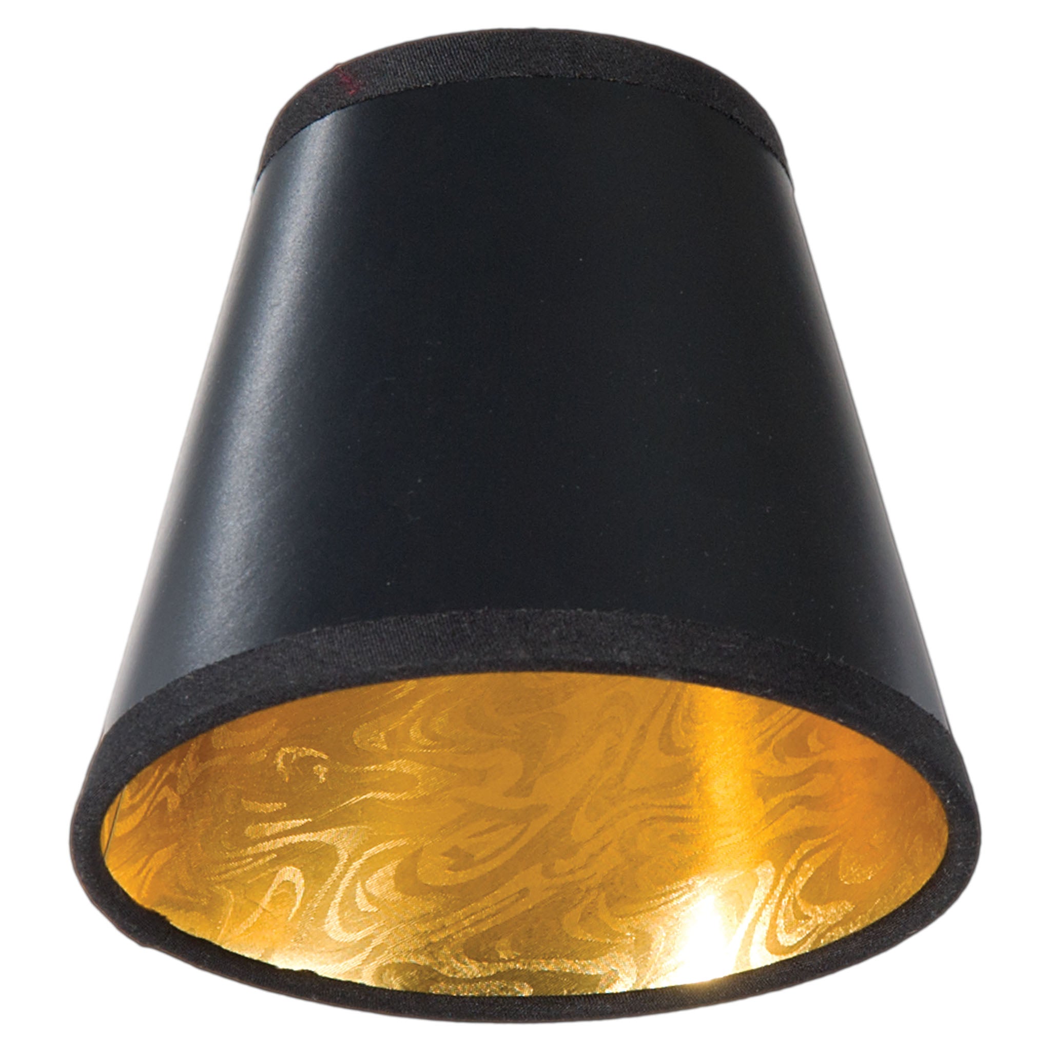 Hardback CHANDELIER EMPIRE, Matte Black color paper with luxurious Gold foil lining. (00780BE)