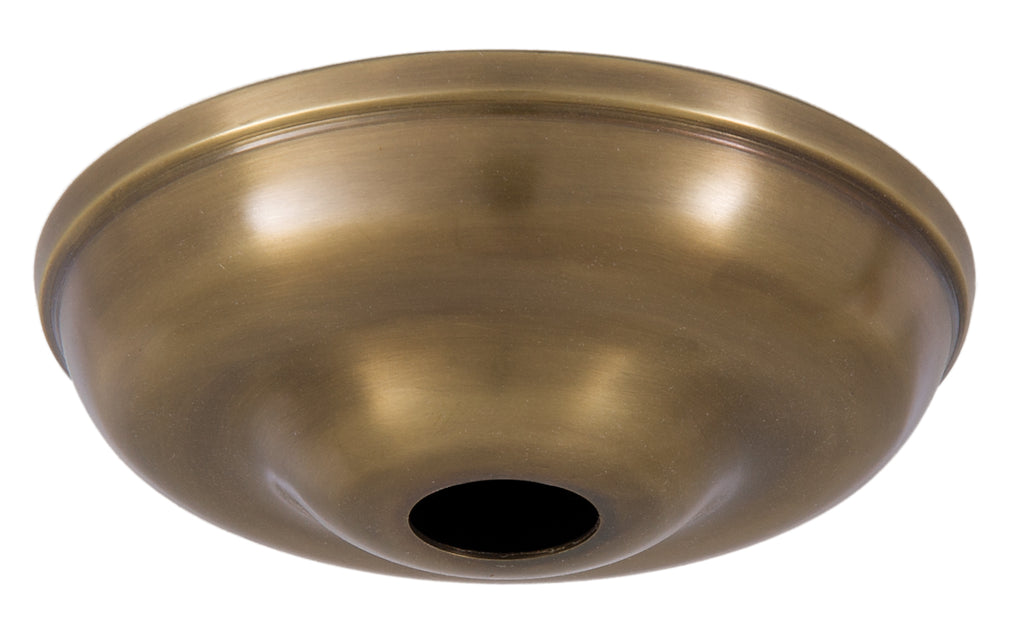 5-1/2 Inch Antique Brass Round Canopy, Choice of Kit or Canopy only (10803A)