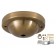 Deep Dome Shape Antique Brass Canopy ONLY or Canopy KIT with matching finish (11733A)