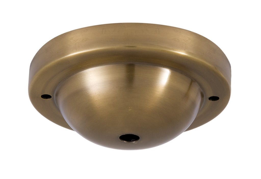 Deep Dome Shape Antique Brass Canopy ONLY or Canopy KIT with matching finish (11733A)