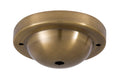 4-5/16" Diam Deep Dome Shape Antique Brass Canopy (11733A)
