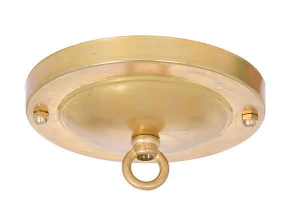 Unfinished Brass Canopy and hardware kit with matching finish