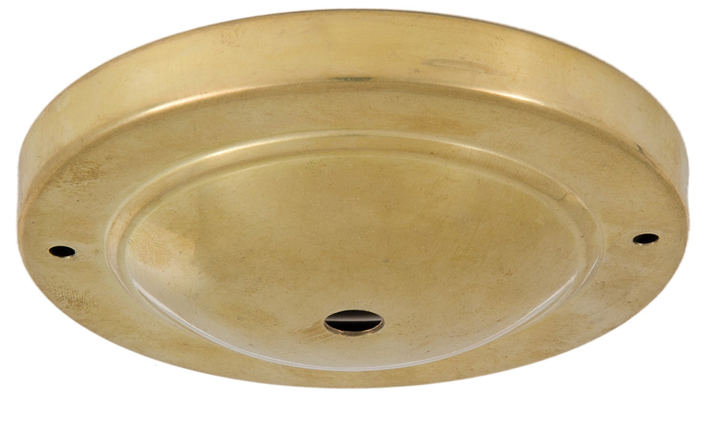 Unfinished Brass Canopy and hardware kit with matching finish 5-1/4" diameter (11717U)