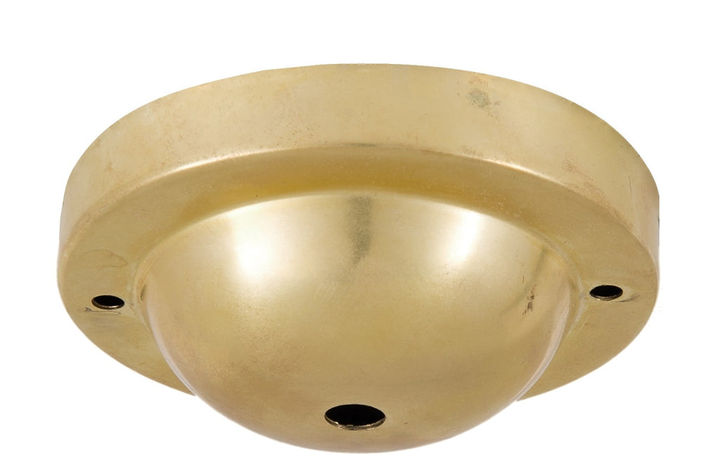 Deep Dome Shape Unfinished Brass Canopy ONLY or Canopy KIT with matching finish (11733U)