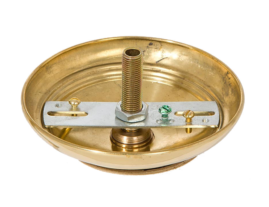 Polished and Lacquered Solid Spun Brass Ribbed Canopy Kits (11734)