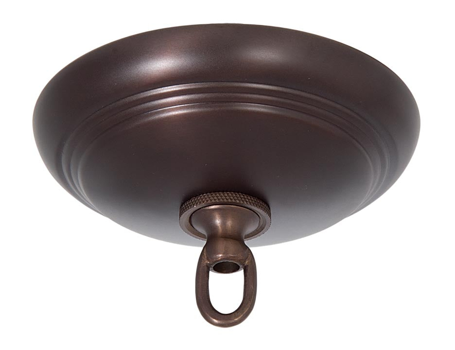 Antique Bronze Solid Spun Brass Ribbed Canopy ONLY or Canopy KIT with matching finish (11831B)