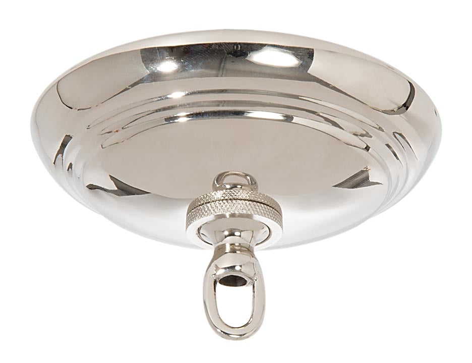 Nickel Finish Solid Spun Brass Ribbed Canopy Kits (11734N)