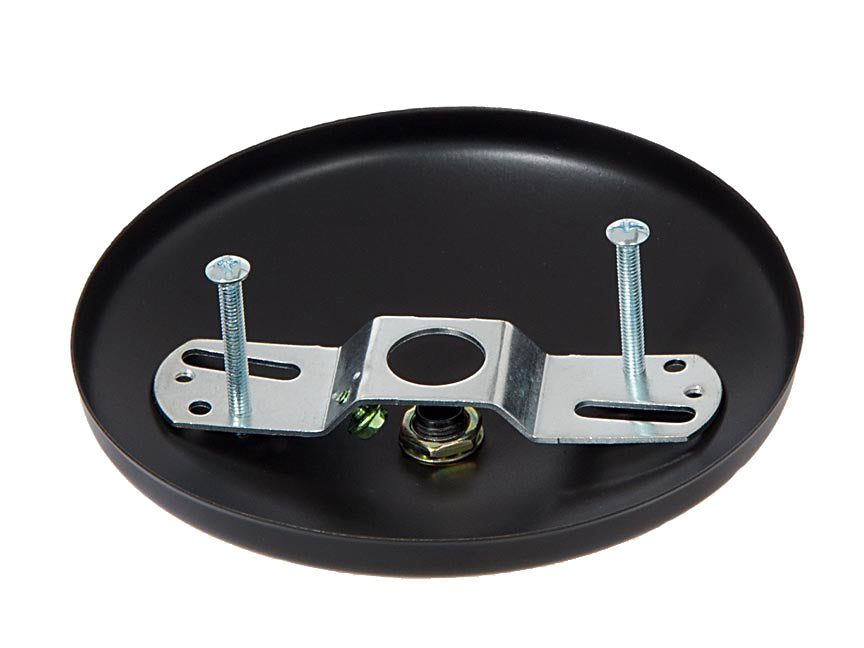 Satin Black Modern Shallow Canopy Kit (11778BK)
