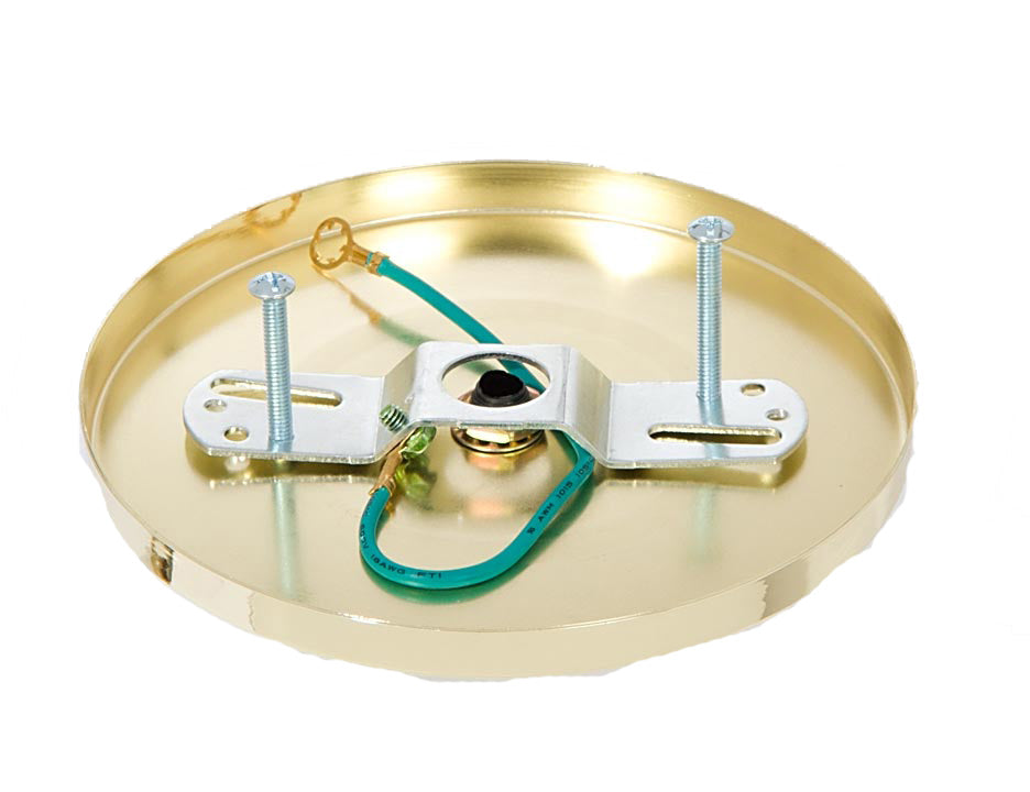 Brass Plated Modern Shallow Canopy and Canopy Kits (11783)