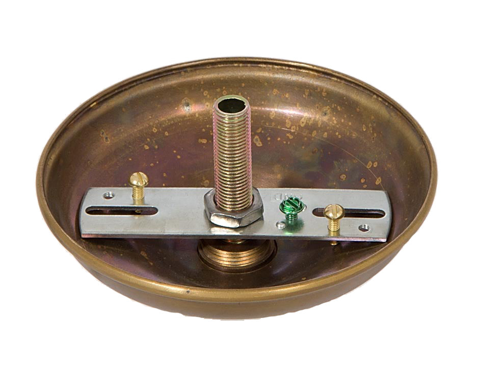 5 1/2 Inch Antique Brass Round Canopy ONLY or Canopy KIT with matching finish