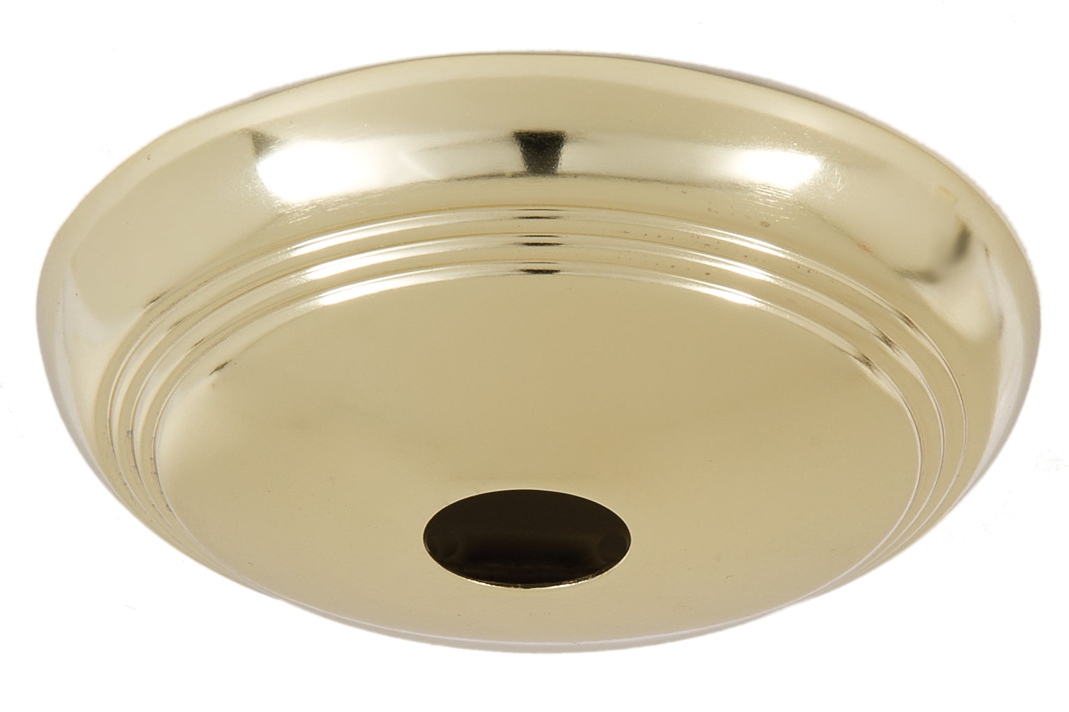 Polished Brass Screw Collar Ribbed Canopy Kits (11819)