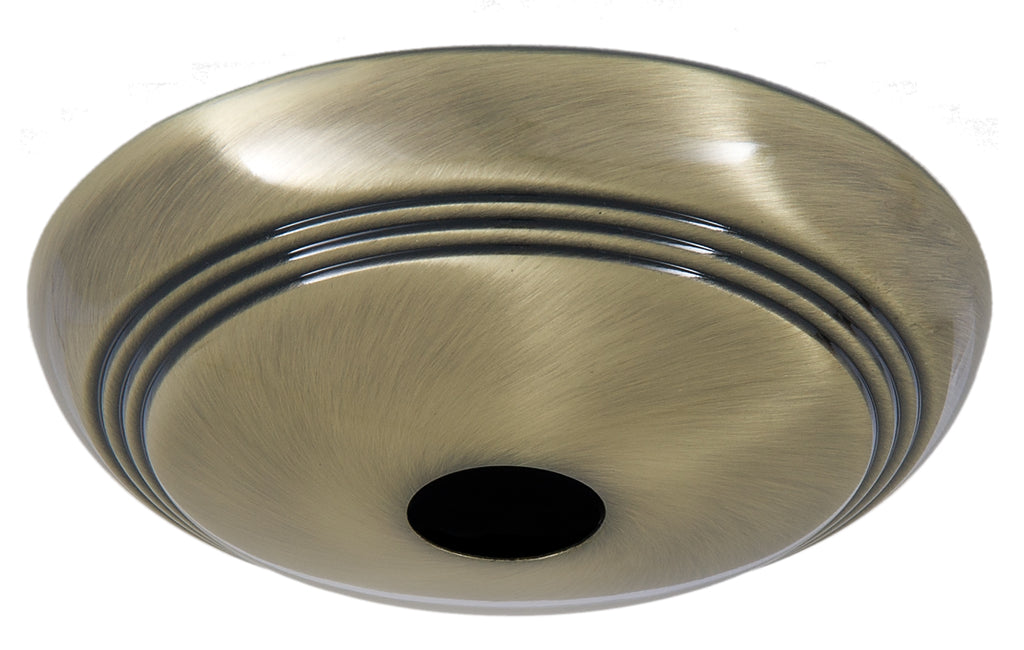 Antique Brass Screw Collar Ribbed Canopy Kits (11819A)