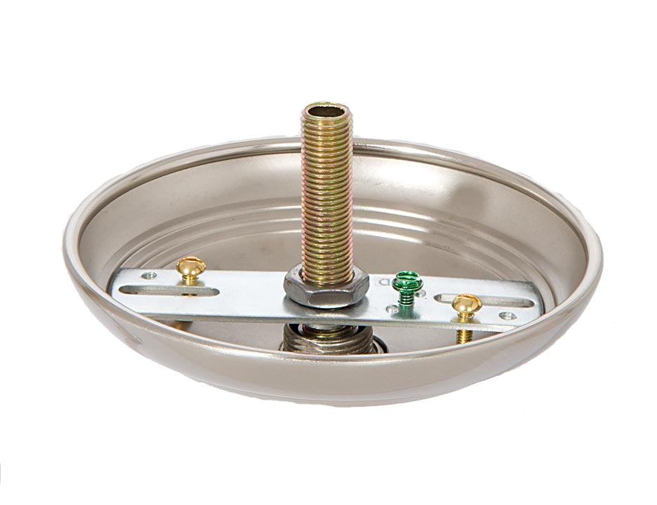 Satin Nickel Screw Collar Ribbed Canopy Kits (11819SN)