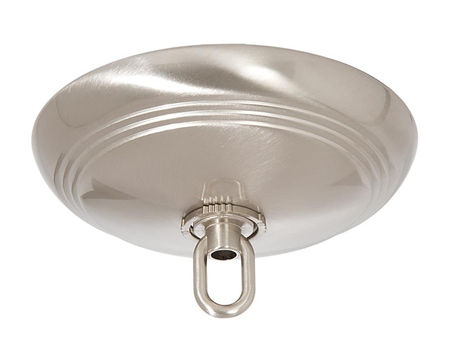 Satin Nickel Screw Collar Ribbed Canopy Kits (11819SN)