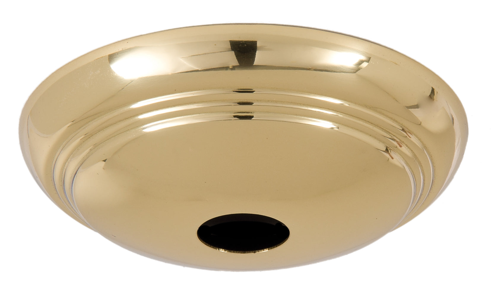 Polished and Lacquered Solid Spun Brass Ribbed Canopy Kits (11734)