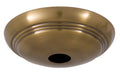 Antique Brass Solid Spun Brass Ribbed Canopy Only (11831A)