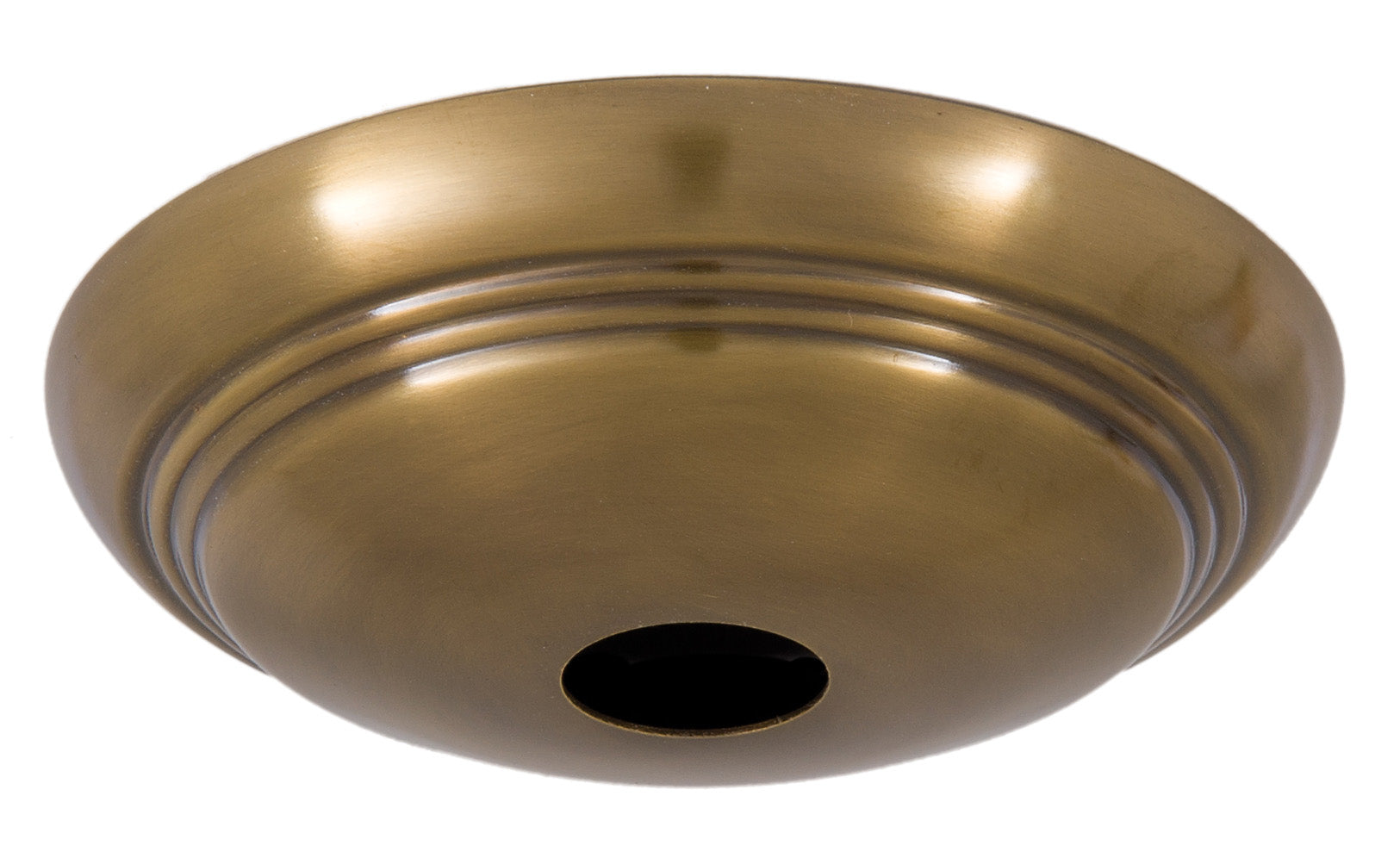 Antique Brass Solid Spun Brass Ribbed Canopy Kits (11831A)