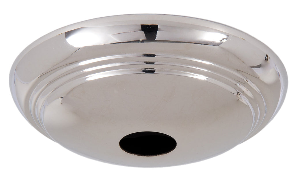 Nickel Finish Solid Spun Brass Ribbed Canopy Kits (11734N)