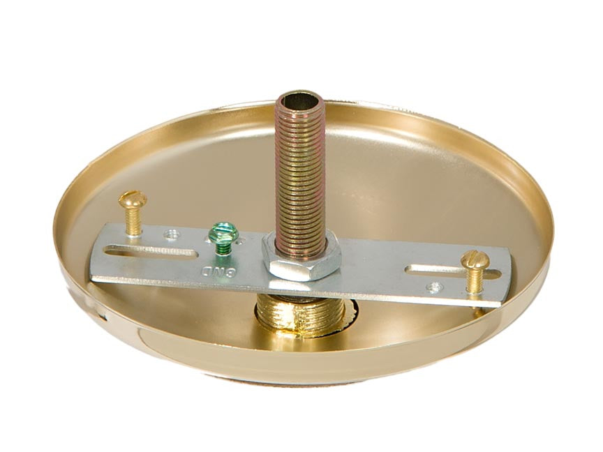 Polished Brass Screw Collar Canopy Kits with Mounting Hardware (11834)