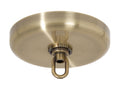 5" Diam. Antique Brass Finish Plain Rounded Canopy and Canopy Kit (11850A)