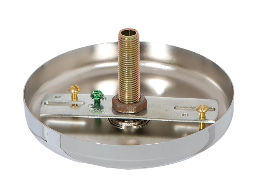 5" Diam. Nickel Finish Plain Rounded Canopy and Canopy Kits (11850N)