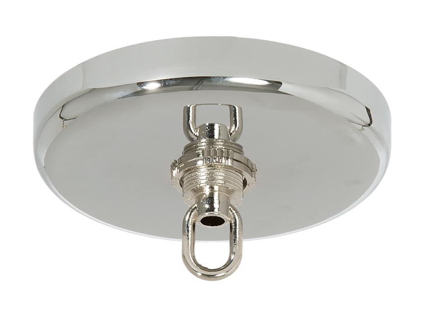 5" Diam. Nickel Finish Plain Rounded Canopy and Canopy Kits (11850N)