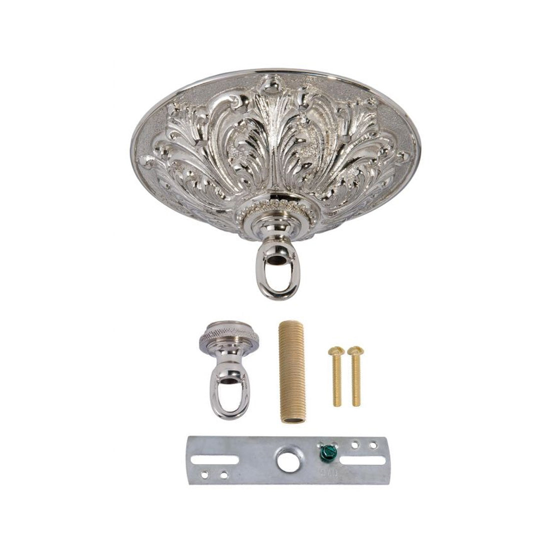 Nickel Plated Finish Cast Brass Screw Collar Canopy Kit (11877N)