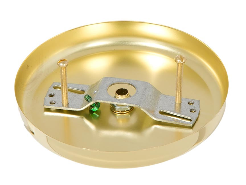 5 1/4 Inch Steel Canopy Kit with Brass Finish (11879)