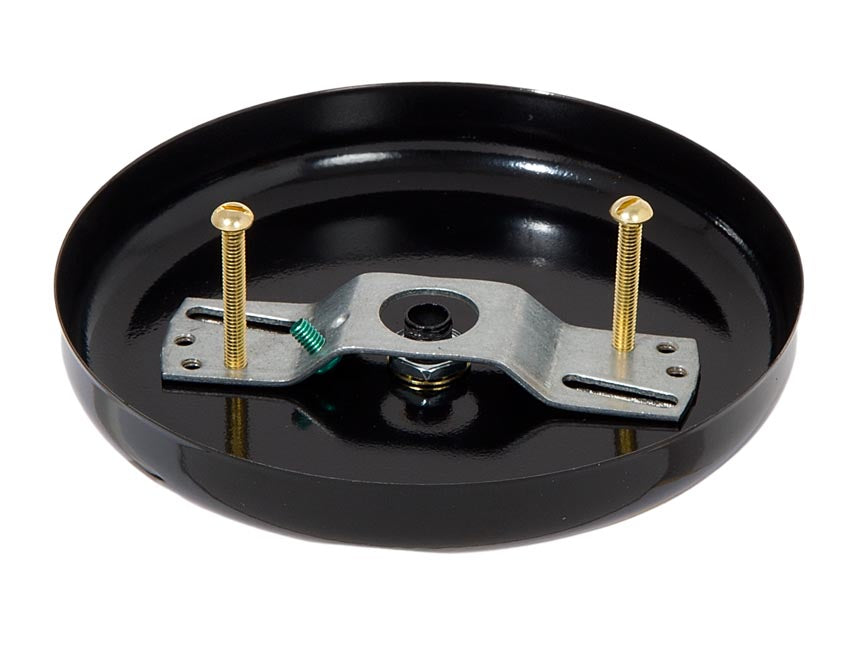 5 1/4 Inch Steel Canopy Kit with Satin Black Finish (11879BK)