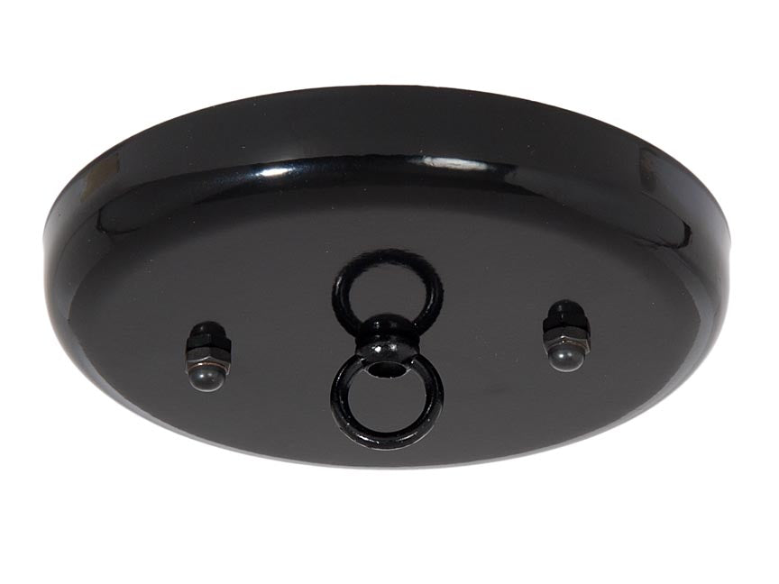 5 1/4 Inch Steel Canopy Kit with Satin Black Finish (11879BK)