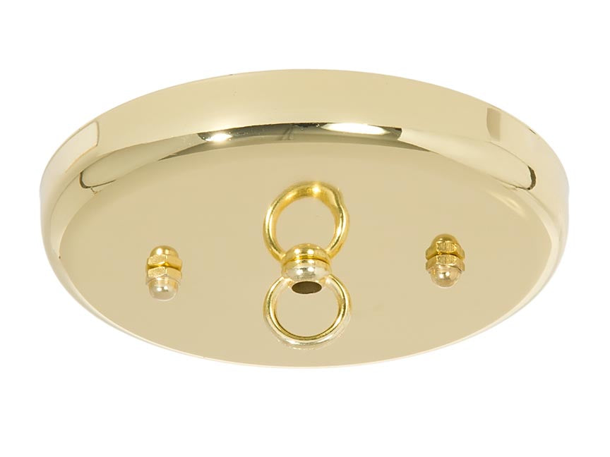 5 1/4 Inch Steel Canopy Kit with Brass Finish (11879)