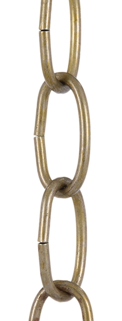 Buy the Campbell Chain 0722000 Decorative Chain, Brass Glo Finish ~ #10 x  60 Ft